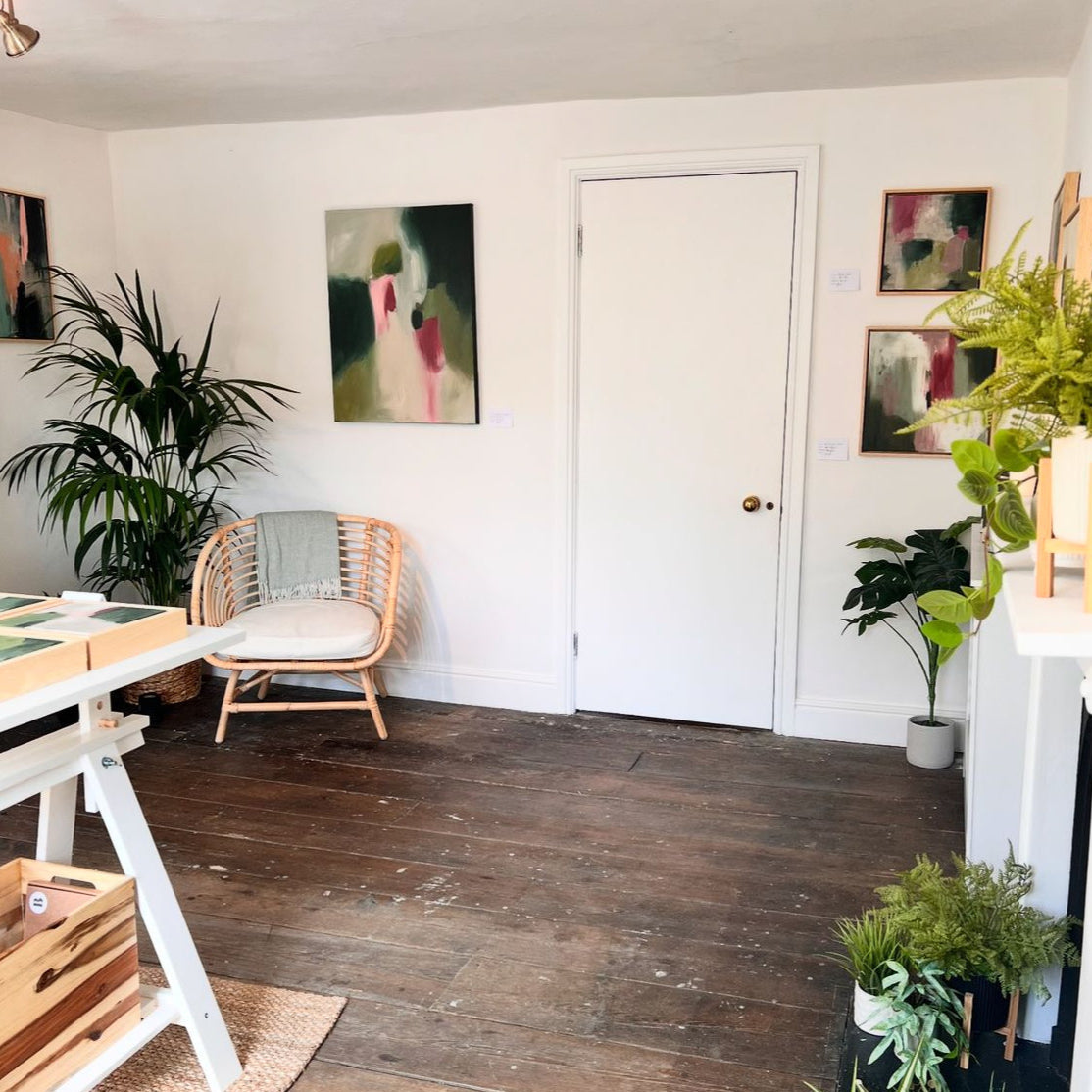 Interior view of Beth Elsdon's Studio.