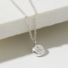Sterling silver initial pendant