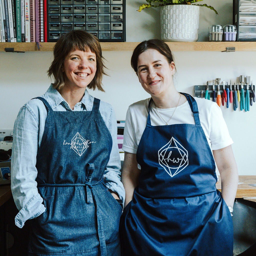Hannah and Laura in the studio